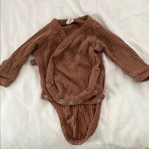Brown Ribbed Kate Quinn One Piece